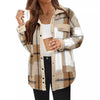 Veste polo à col contrastant pour femmes PlaidChic™