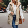 Veste sans manches en coton à capuche double face CosyHood™