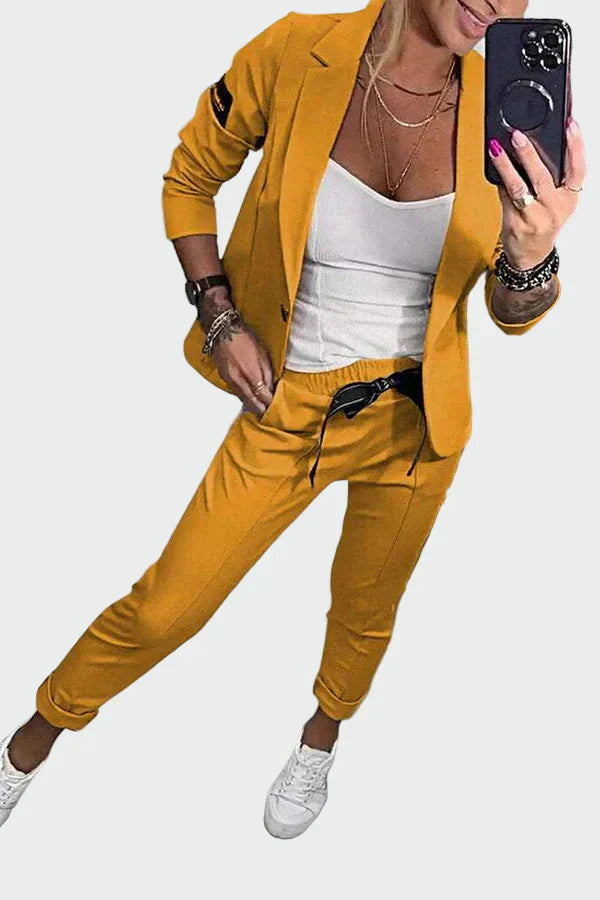 Effortless Elegance Two-Piece Suit Set