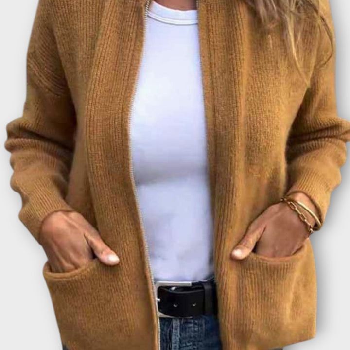 Cozy Ease Open-Front Knit Cardigan