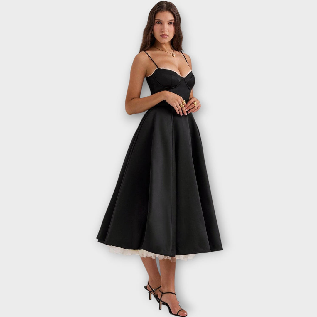 Elegant Midi Bustier Dress