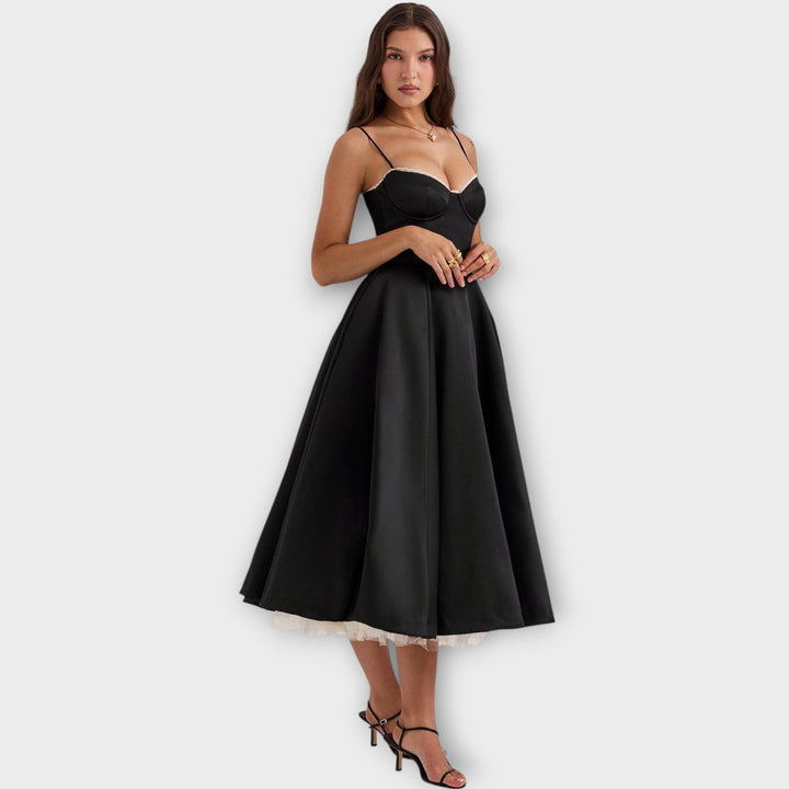 Elegant Midi Bustier Dress