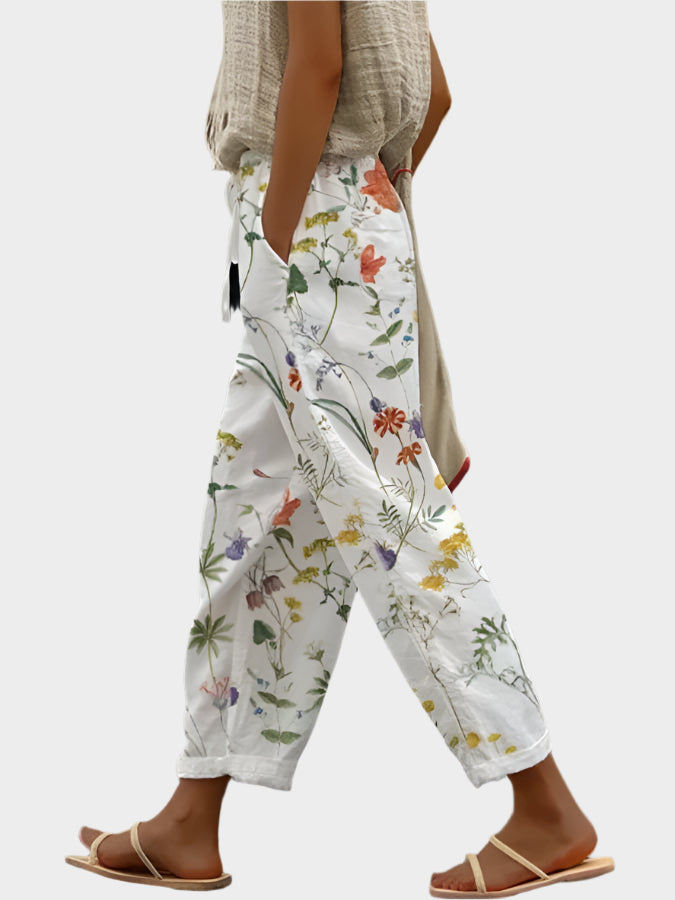 Relaxed Trousers with Print