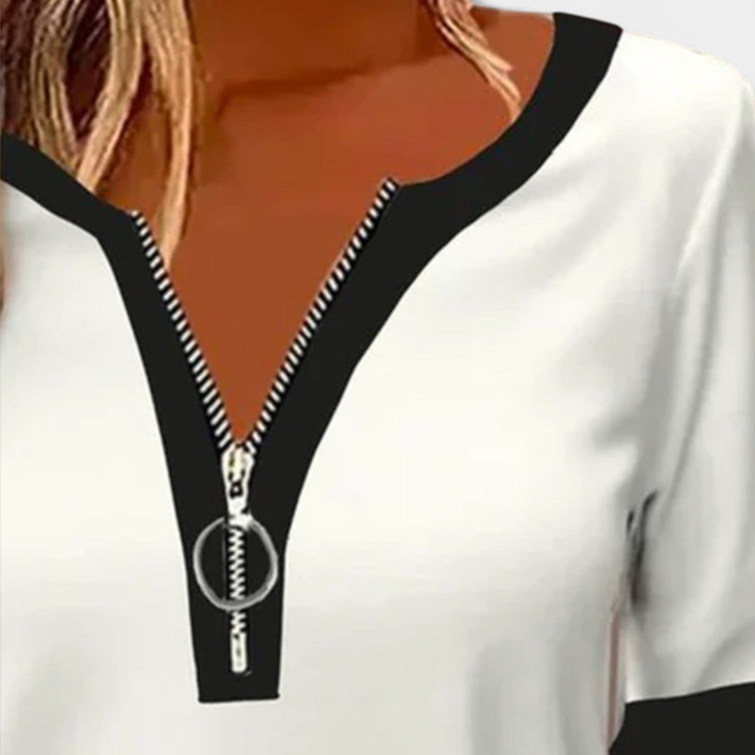 Long-Sleeve Zip Top