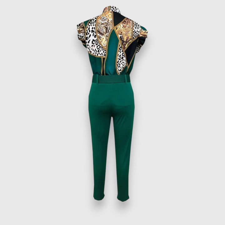 Two-Piece Set with Modern Leopard Print