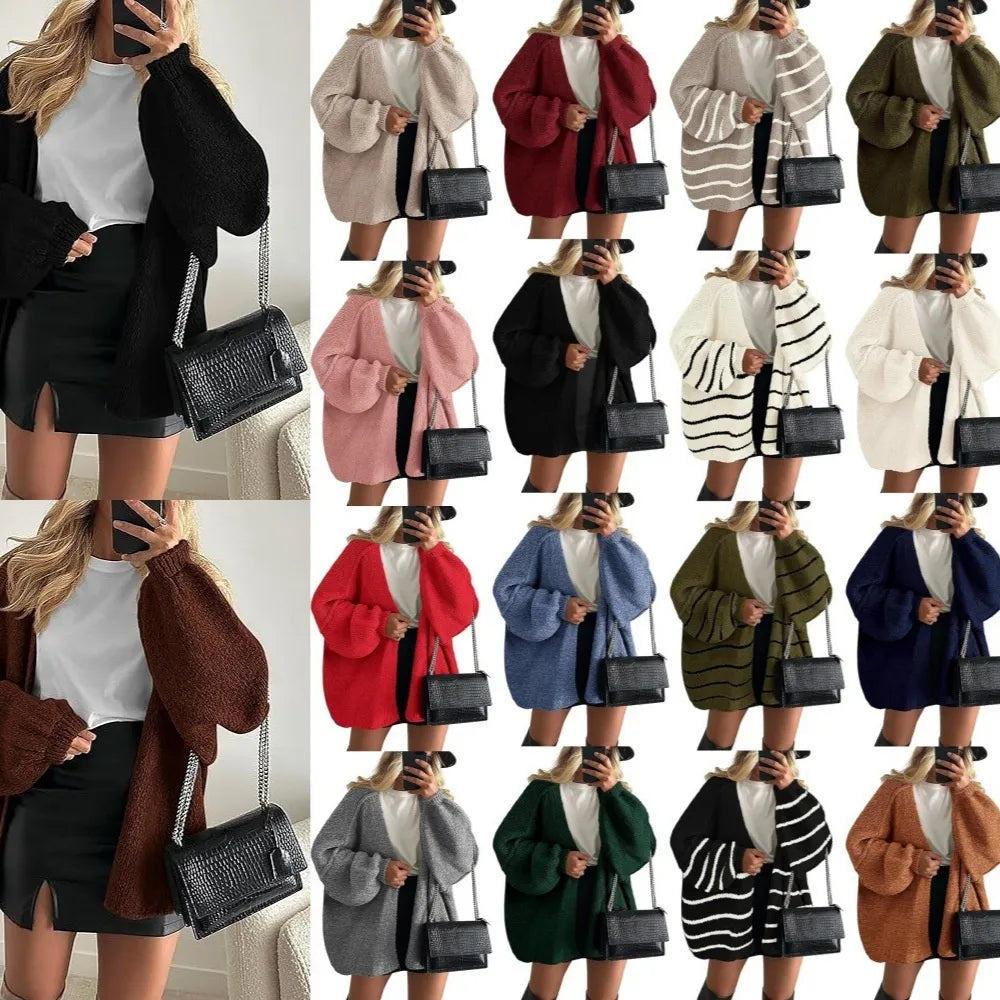 Manteau en tricot décontracté pour femmes KnitEase™