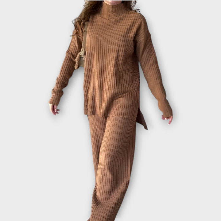 Ribbed Knit Two-Piece Set