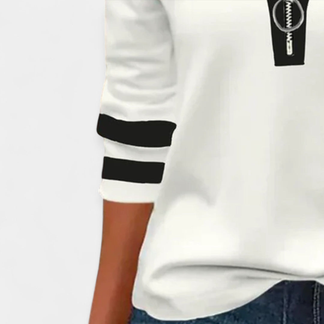 Long-Sleeve Zip Top