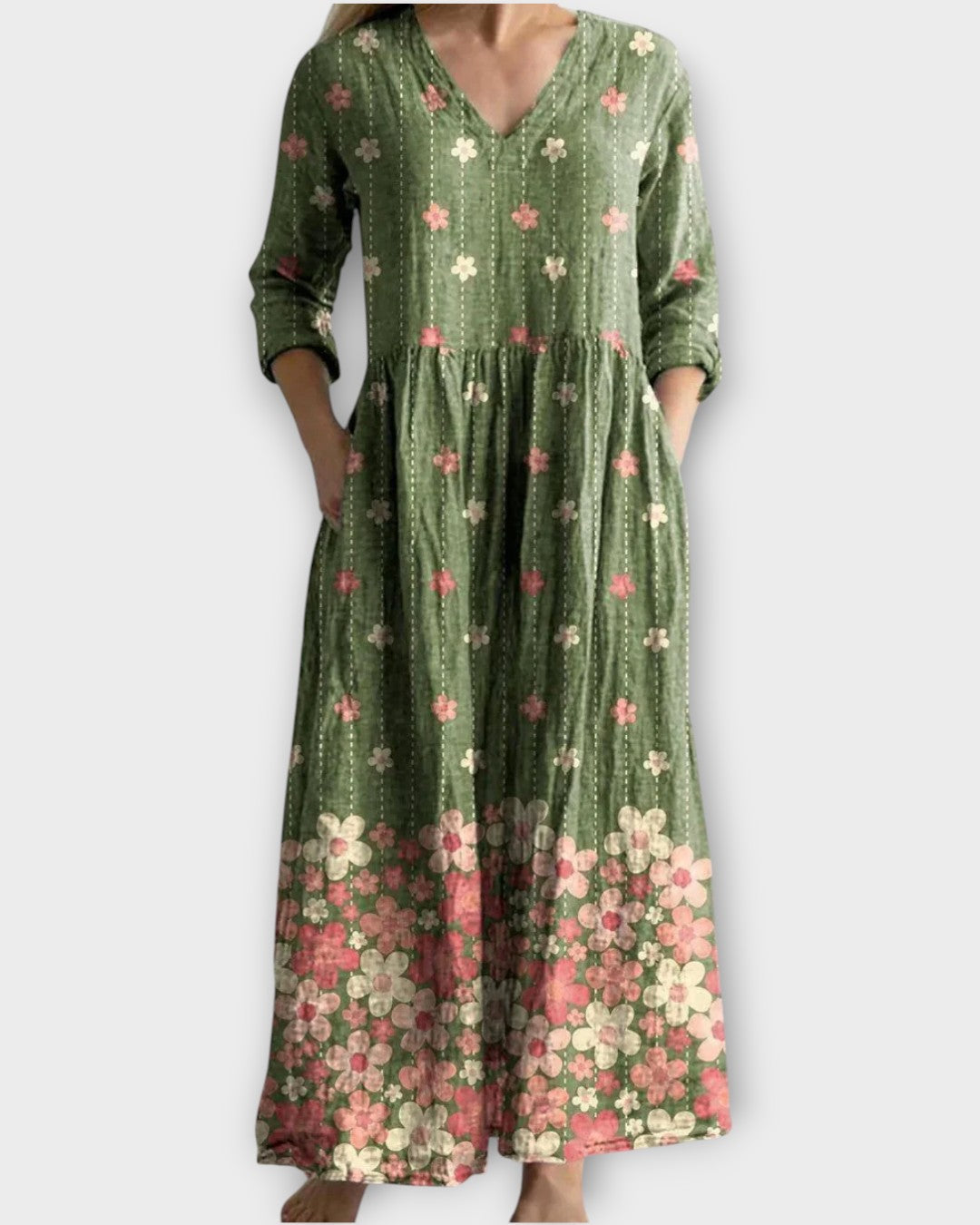 Vintage Floral Maxi Dress