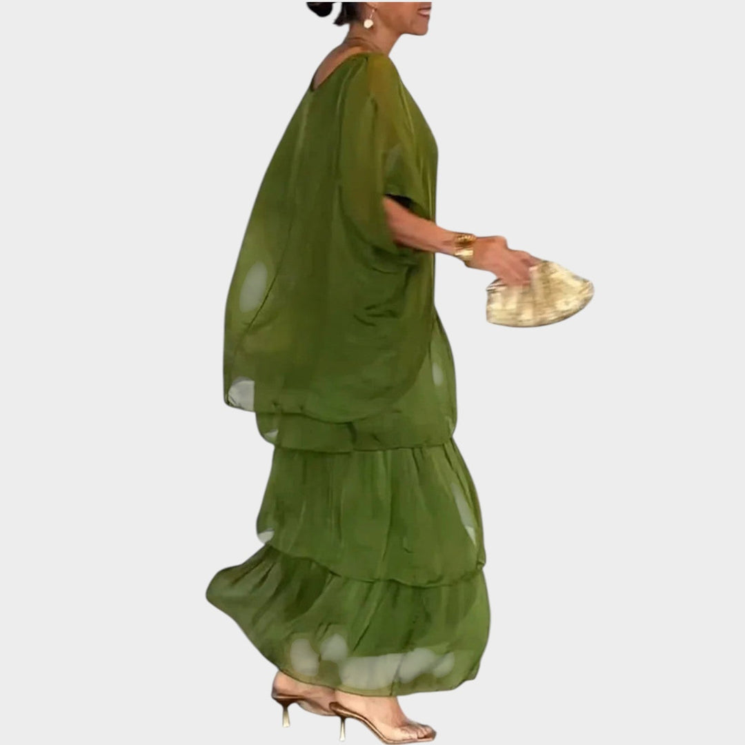 Flowing Layered Maxi Dress