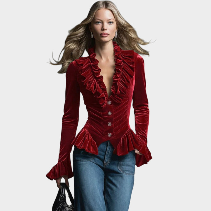 Ruffled Statement Blouse