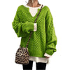 Pull à Manches Longues en Lin KnitLoom™ Modèle Décontracté