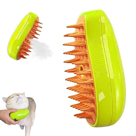 Brosse pour chat 3 en 1 à vapeur