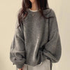 LuxeLantern™ Pull-over pour femmes – Sweat à col rond ample avec manches lanterne
