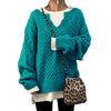 Pull à Manches Longues en Lin KnitLoom™ Modèle Décontracté