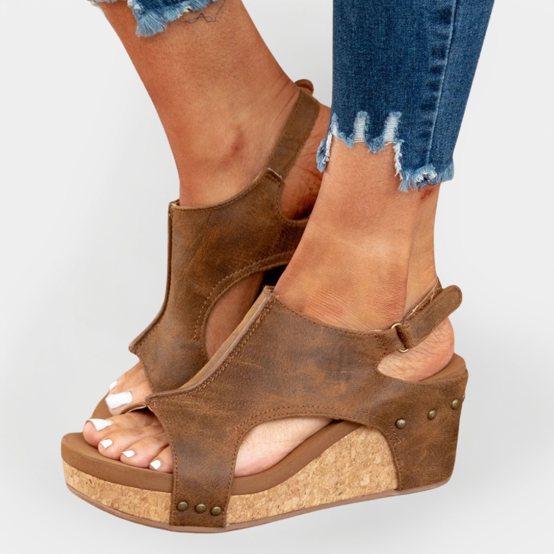 Suede Platform Sandals