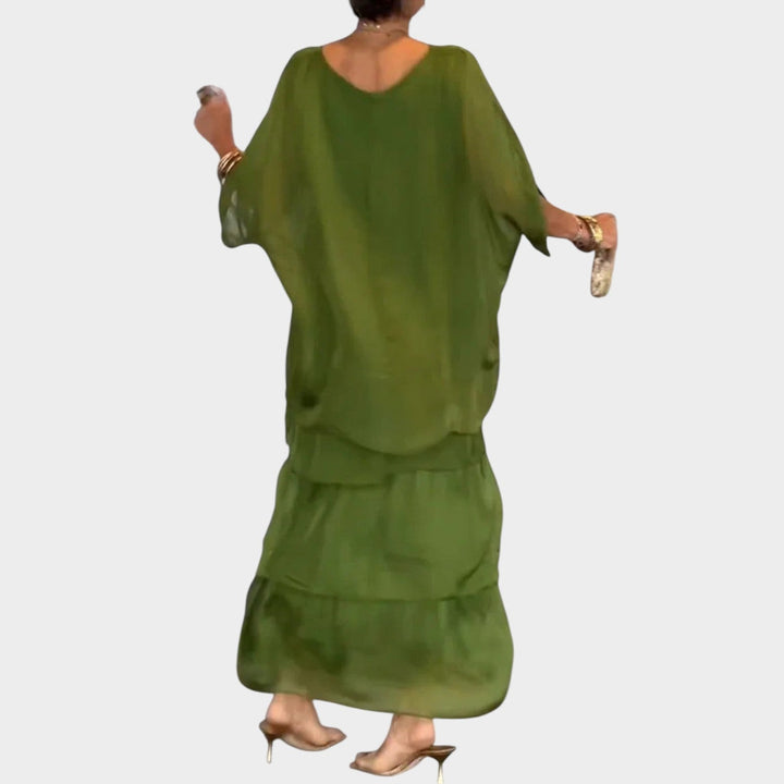 Flowing Layered Maxi Dress