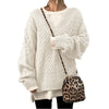 Pull à Manches Longues en Lin KnitLoom™ Modèle Décontracté