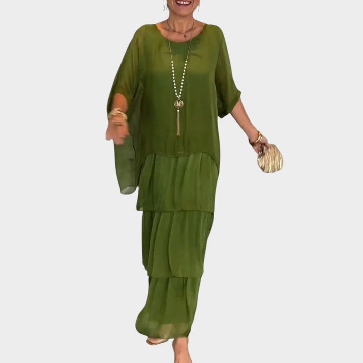 Flowing Layered Maxi Dress