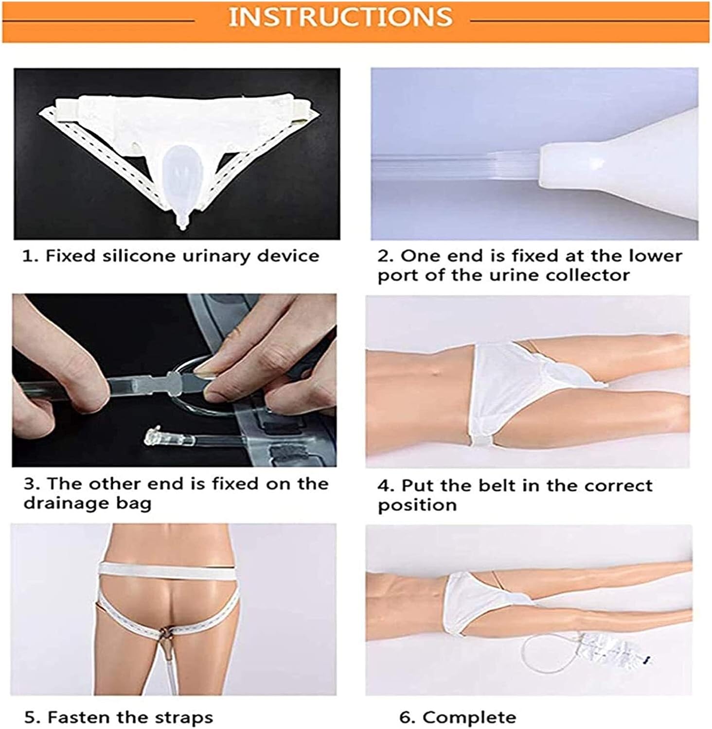 Sac de drainage urinaire en silicone pour repose-ventre et pot de chambre