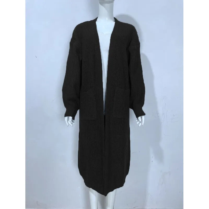 Cardigan Long à Poches pour Femmes CozyLoom™