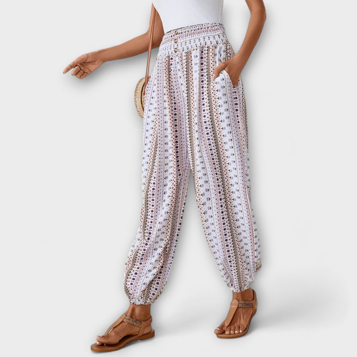 Pants with Folkloric Design