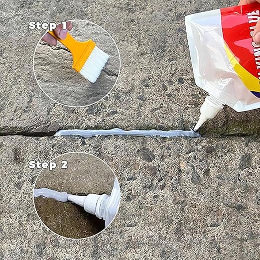 Sélecteur d'étanchéité pour fissures en béton coulé – Réparation professionnelle pour allées, patios et trottoirs!