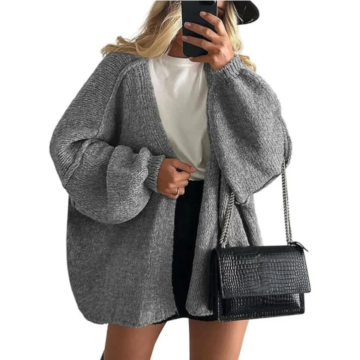 Manteau en tricot décontracté pour femmes KnitEase™