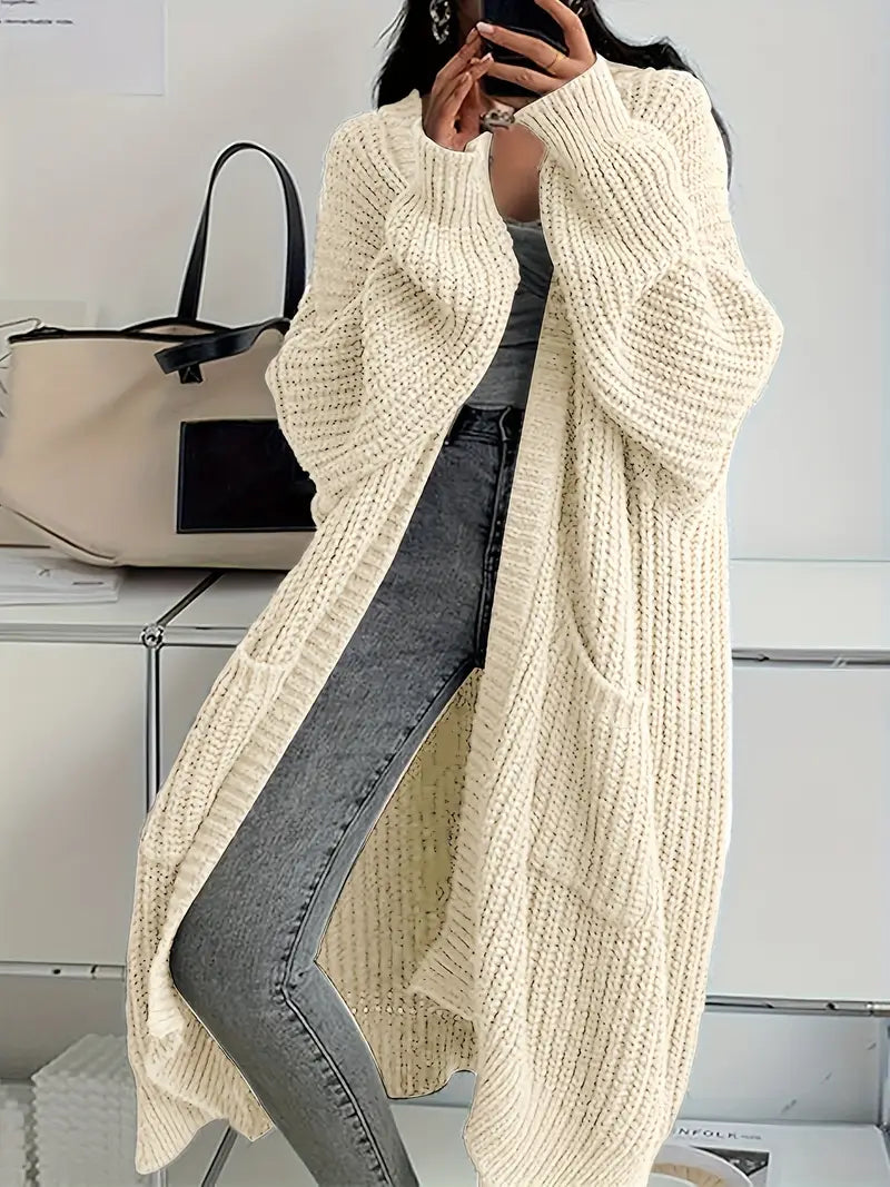 🍁 CozyKnit™ – Cardigan long en tricot pour l'automne et l'hiver