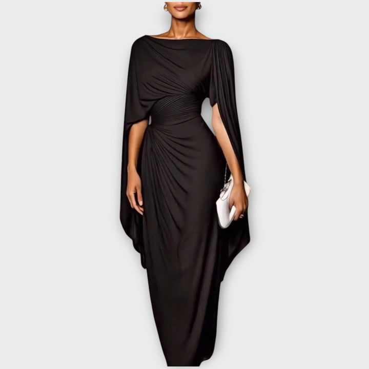 Draped One-Shoulder Evening Elegance Gown