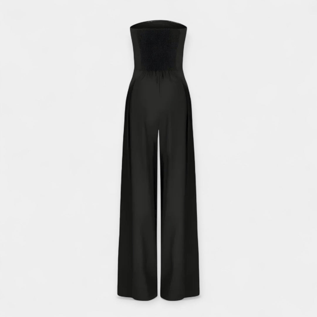 Full-Length Jumpsuit with Strapless Corset