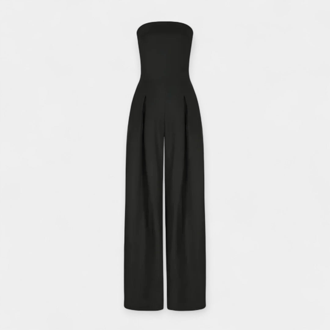 Full-Length Jumpsuit with Strapless Corset