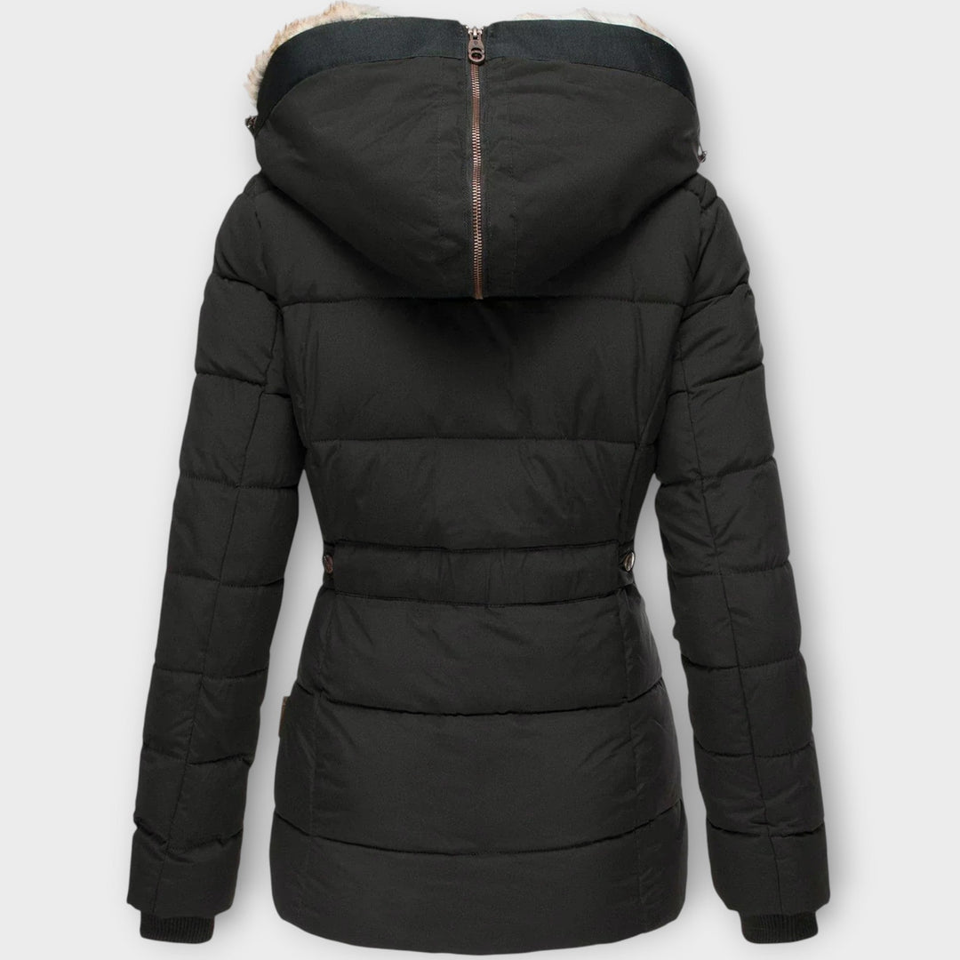 Luxury Winter Parka with Faux Fur Hood