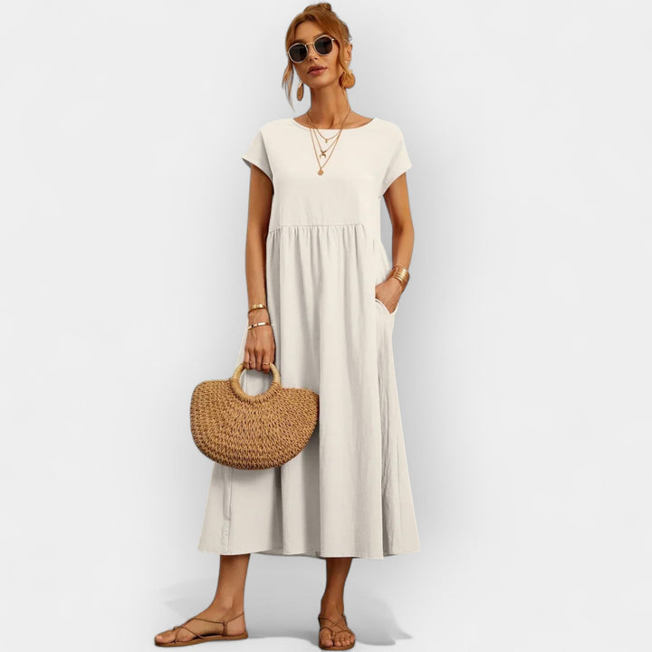 Light Cotton Dress with Pockets