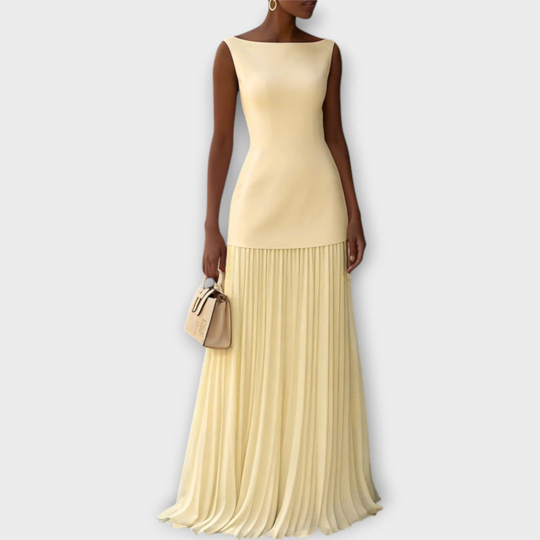 Serena  Pleated Maxi Dress