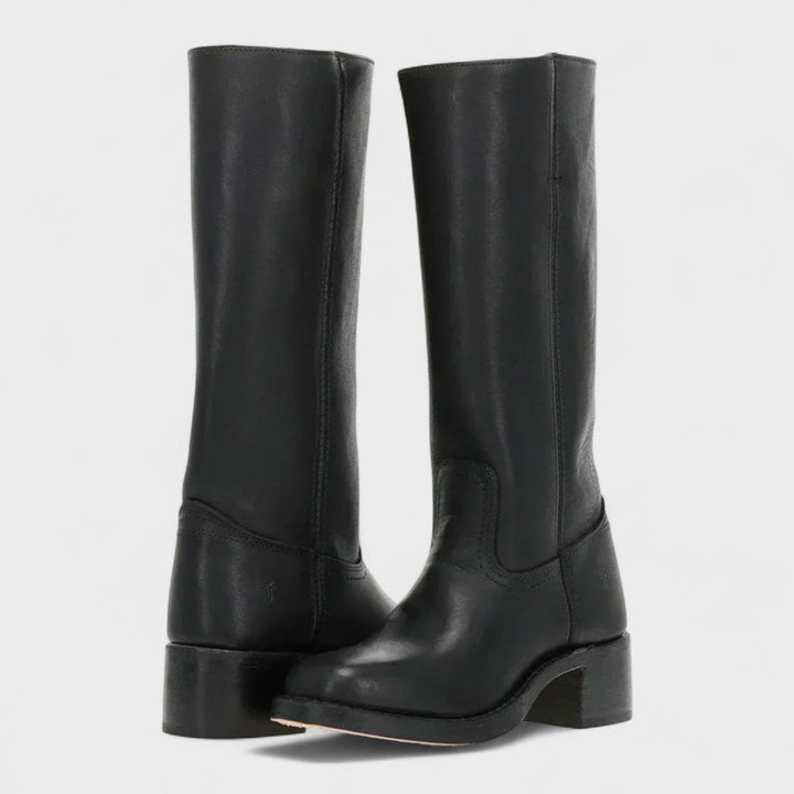 Classic Leather Knee-High Boots