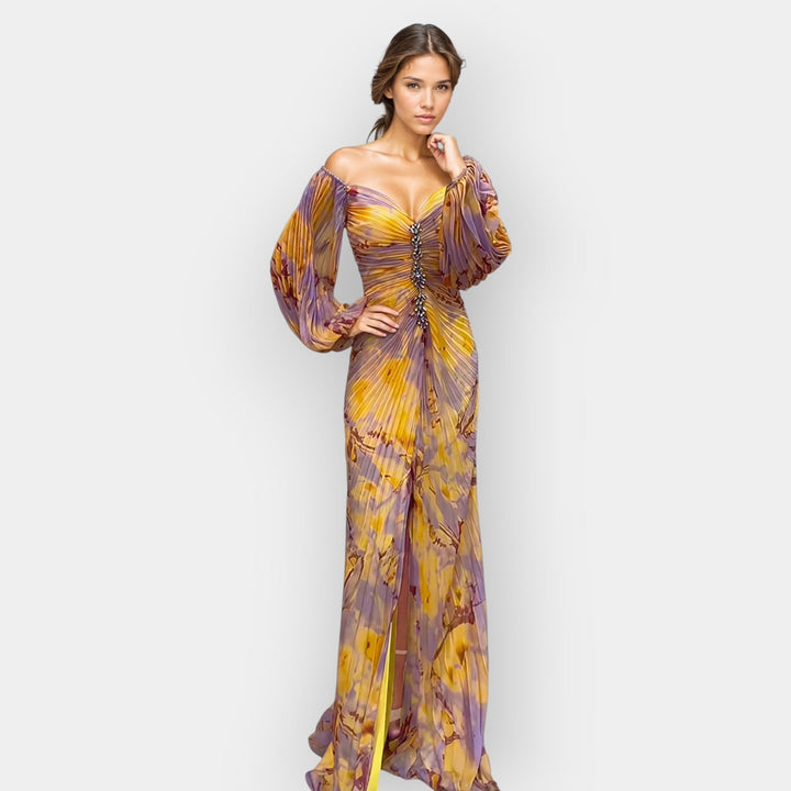 Airy Dress with Opening