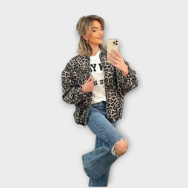 Effortless Style Relaxed-Fit Printed Jacket