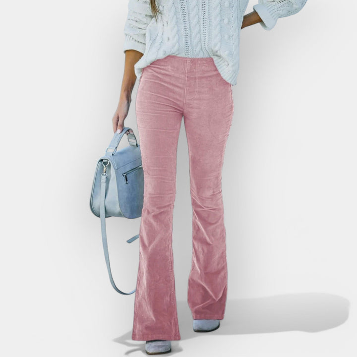 High-Waisted Trousers with Wide Legs