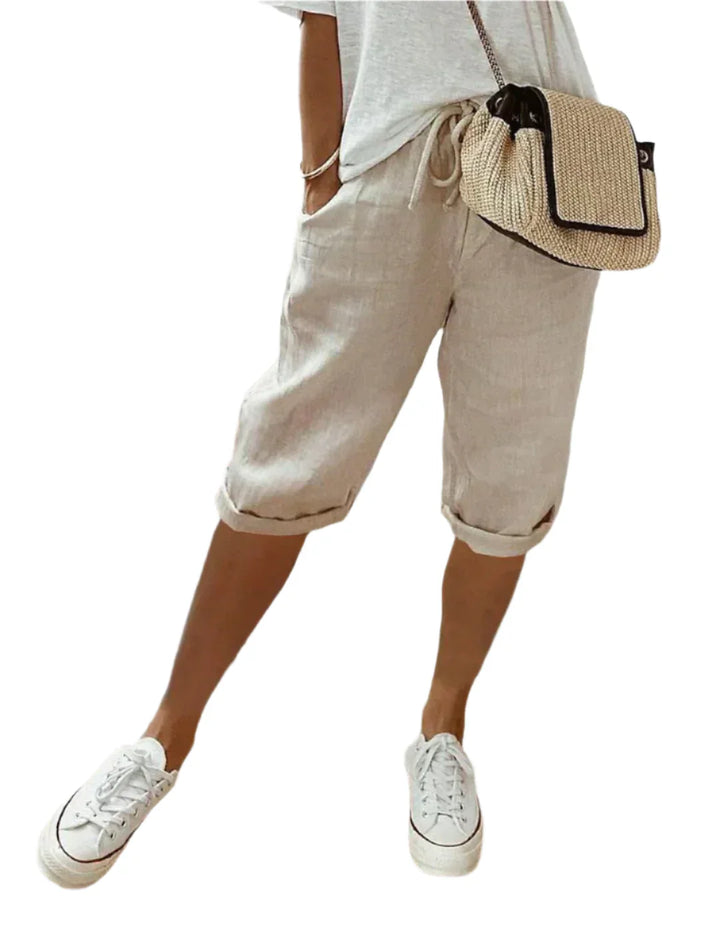 Elegant Women's Linen Trousers