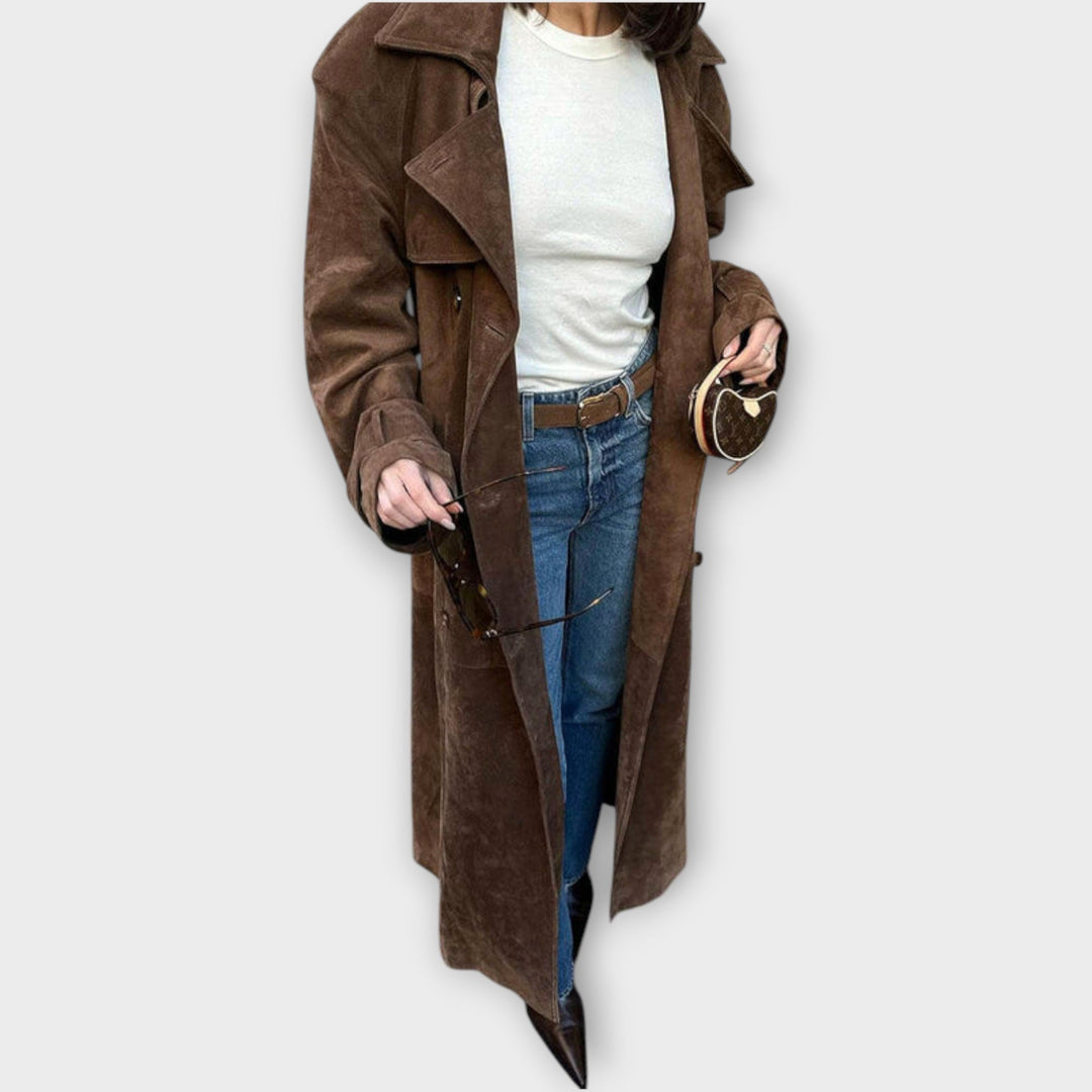 Couture Suede Trenchcoat