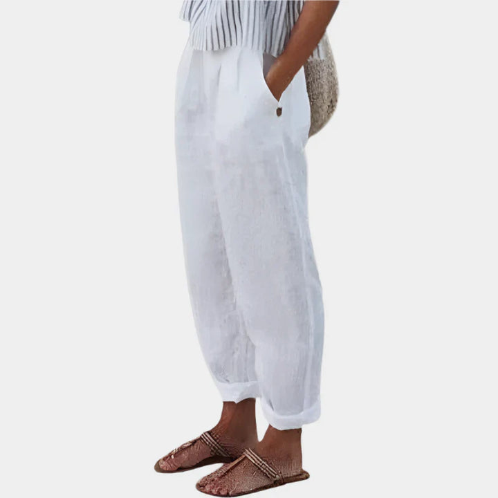 Comfortable Linen Trousers with Pockets