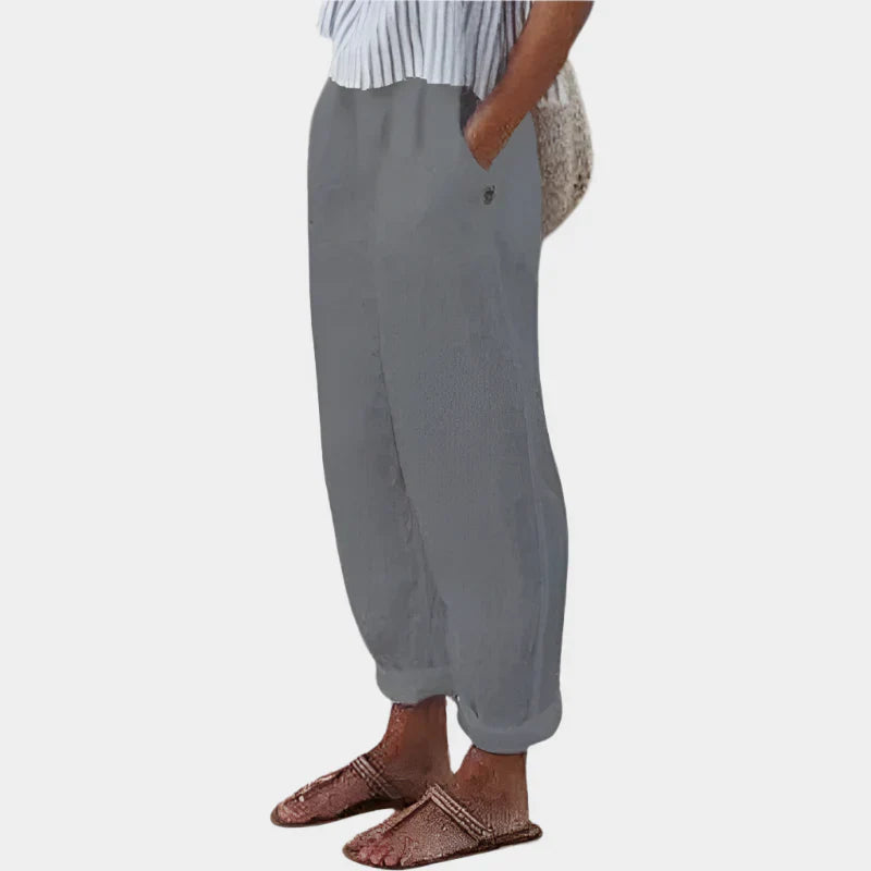 Comfortable Linen Trousers with Pockets