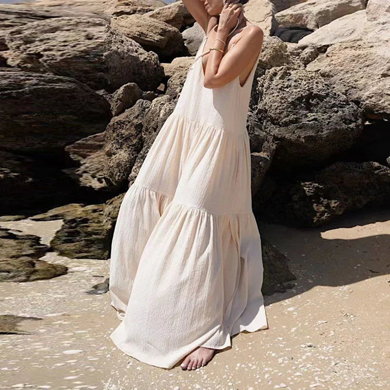 Dernier jour 50% de réduction🔥 Robe Maxi Arielle™ à décolleté en V profond
