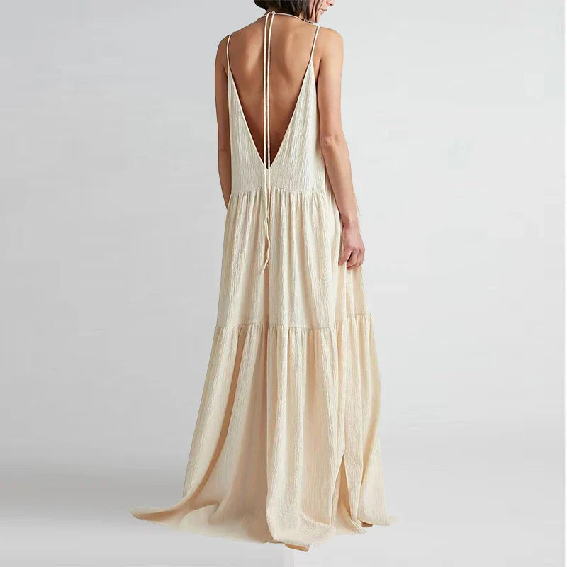 Dernier jour 50% de réduction🔥 Robe Maxi Arielle™ à décolleté en V profond