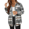 Veste polo à col contrastant pour femmes PlaidChic™