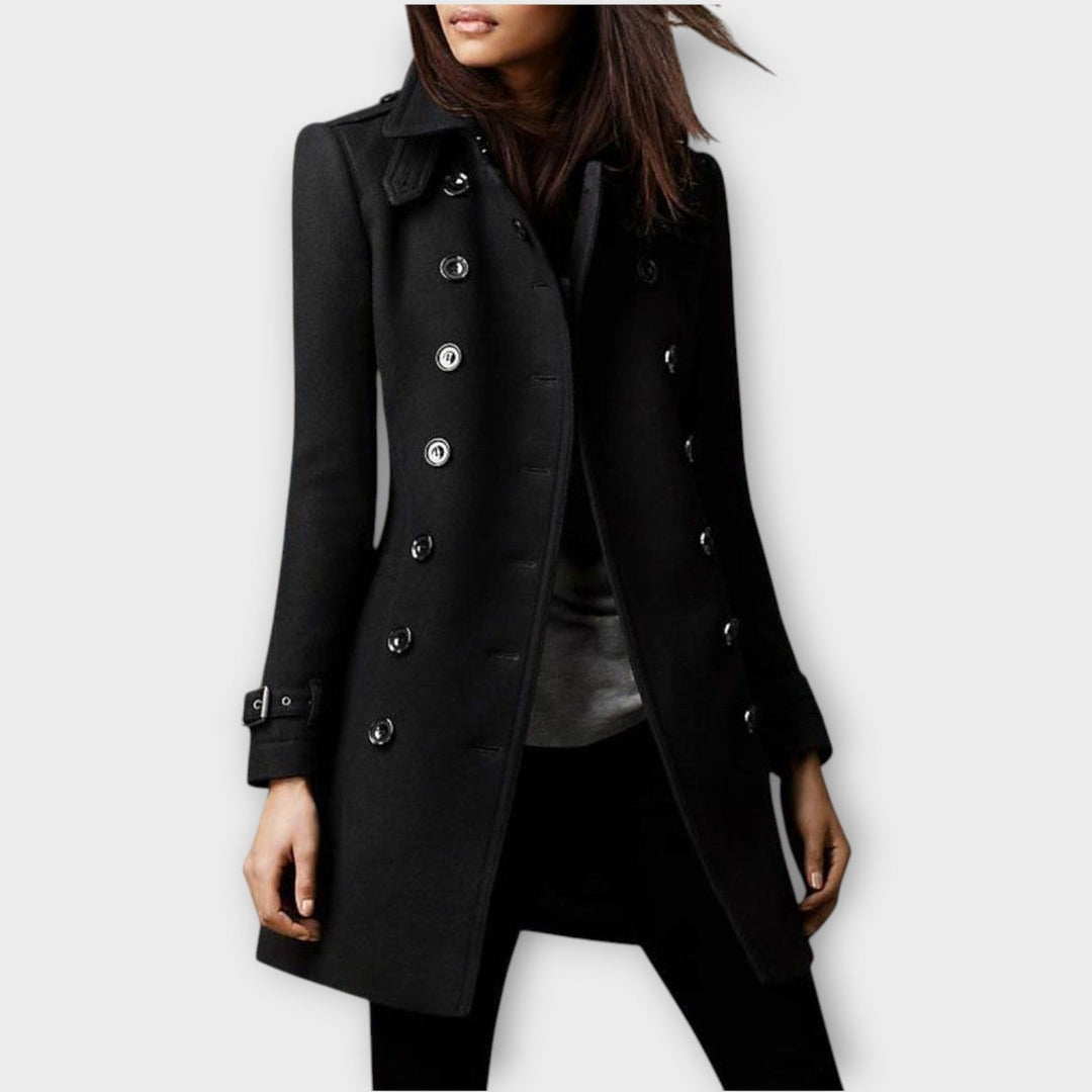 Elegant Double-Breasted Tailored Coat