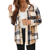 Veste polo à col contrastant pour femmes PlaidChic™