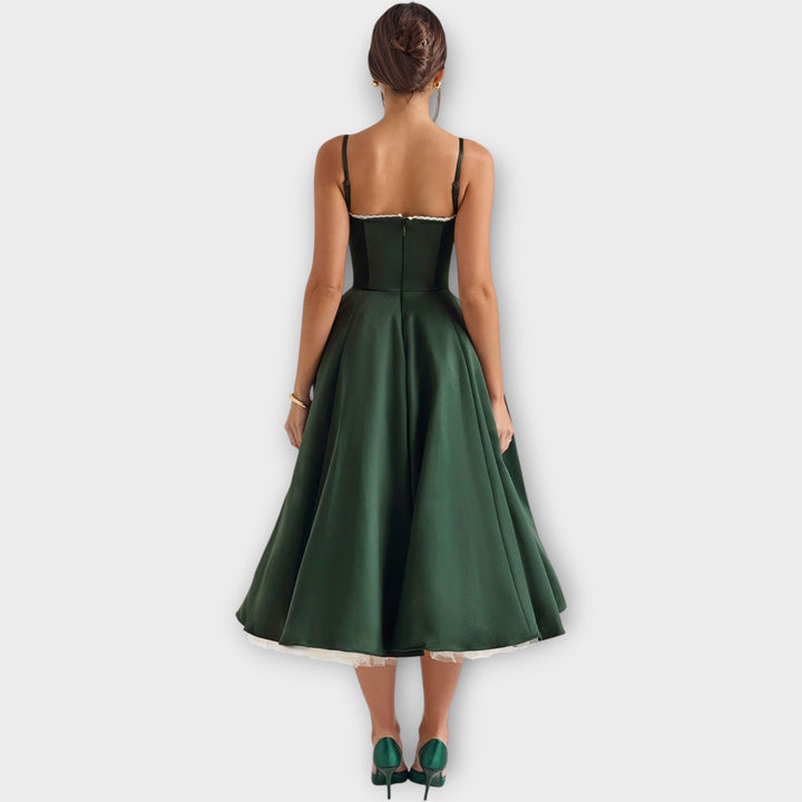 Elegant Midi Bustier Dress