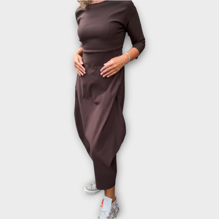 Casual Long Sleeve Maxi Dress
